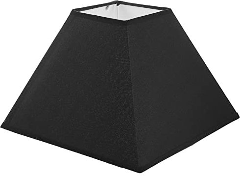 Lurrose Lampenschirm Stoff Ersatzschirm Tischlampe Stehlampe Lampenschirm E27 Deckenleuchte Abdeckung Stoffschirm für Wandlampe Nachtlicht Lampe Schatten Tuch Schirm Schwarz