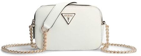GUESS Women Noelle Crossbody Camera Bag, Weiß