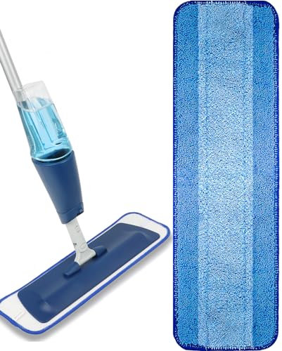 Mikrofaser-Reinigungspad, kompatibel mit Bona-Mopp, wiederverwendbare Wischmopp-Ersatzpads, 45,7 cm, waschbare Reinigungspads für Hartholzböden