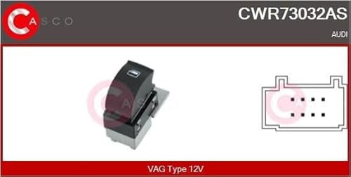 Casco CWR73032AS Schalter Glasheber Vag