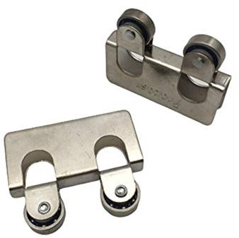 5pcs Display Glas Schrank Schiebetür Tür-Fenster-Pulley Schiebetür Rad Vitrine