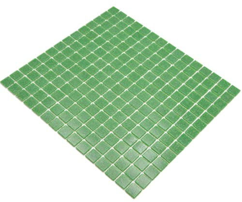 Mosaico verde piastrelle piscina mosaico piastrelle vetro lucido parete quadrato pavimento cucina bagno doccia