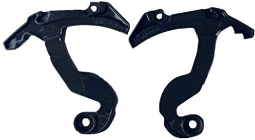 Generic 2 Pezzi Casco Ff399 Base Lente, di Ricambio Visiera Adatta per Caschi Ff396 Ricambi Moto Piastra Laterale Forniture