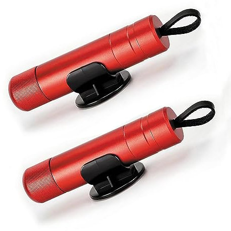 ACEBON 2 Pack Car Safety Hammer Window Glass Breaker and Seat Belt Cutter Emergency Escape Tool 2025