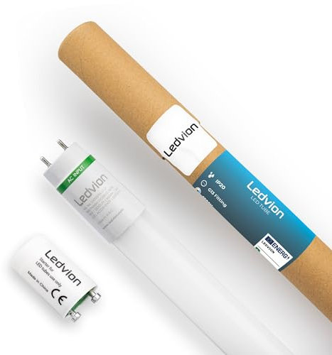 Ledvion - LED Röhrenlampe, 120CM, 18W, 6500K, 185lm/W, Energieklasse B, inkl. LED Starter