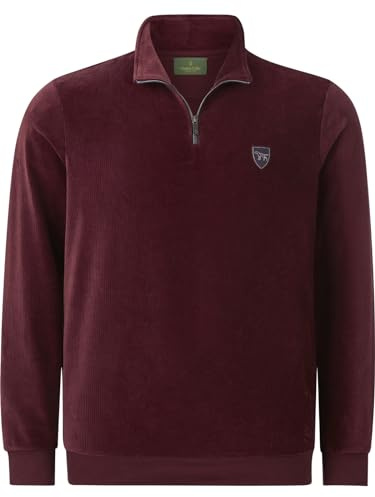 Charles Colby Herren Sweatshirt Earl Gillbig Casual Sweater dunkelrot, XL - 56/58