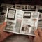 RISYPISY 40 Blätter Vintage Washi Aufkleber Buch für Erwachsene, Journaling Buch Ephemera mit 210pcs Film Aufkleber und 20 selbstklebende Scrapbooking Papiere, Bullet Journaling Scrapbook Supplies