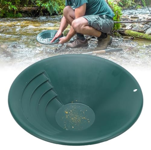Setaccio per la Ricerca dell'oro, Bacino per la Ricerca dell'oro, Gold Panning Pan, ABS Gold Setacciatura Padella, Lavaggio Manuale Oro Panning, per Classificatore di Setacci 'Oro Veste per Setaccio
