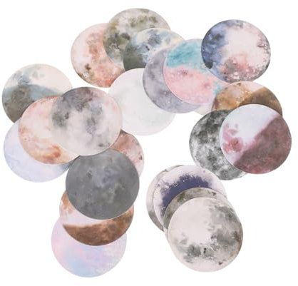 Tofficu Umweltfreundliche Versiegelungsaufkleber – 6 Schachteln Thema „mondhotel“ Ideal Für Tagebuch Sammelalbum Dekorative Versiegelung