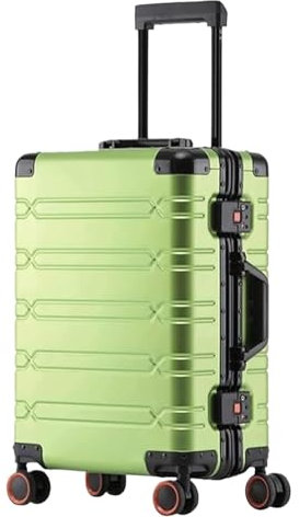 OUYUE Koffer Silent Light Handgepäck Trolley-Koffer Aus Vollaluminium-Magnesiumlegierung Mit Rollen Reisekoffer (Color : A, Size : 24)