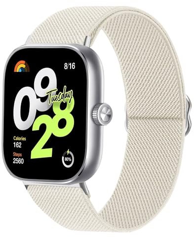 TUCOMO Cinturino elastico in nylon compatibile con Xiaomi Redmi Watch 4, cinturino di ricambio elastico per Redmi Watch 4, uomo e donna