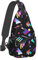 Schultertasche im Vintage-Stil der 80er 90er Jahre, im Memphis-Stil, Crossbody-Tasche, für Wandern, Reisen, Tagesrucksack, Brusttasche, 80er-, 90er-, Schultertasche für Damen und Herren, Vintage 80er