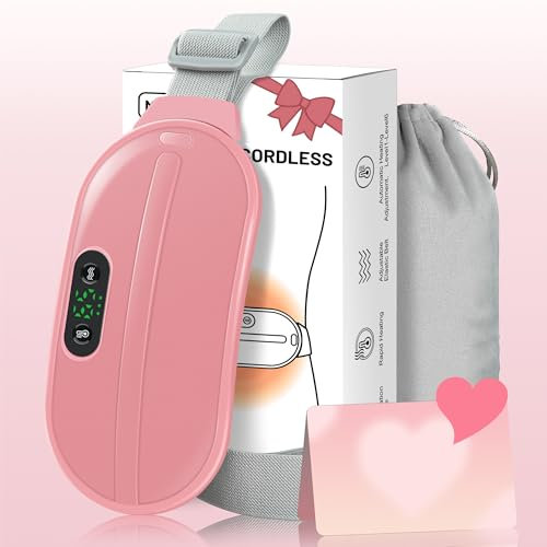 MAGIEREVE Portable Heating Pad for Menstrual Cramps - USB C Wireless Fast Heating Pad, Christmas Birthday Winter Gifts for Women Girls Heating Pad