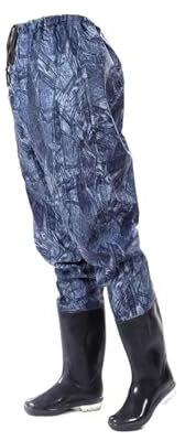 VducK Trampolieri per l'anca, Stivale per l'anca leggero, Stivali da pioggia a tubo lungo impermeabili in PVC Scarpe da pesca antiscivolo Pantaloni da trampoliere per uomo