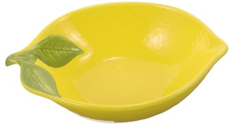 CIYODO Bol Céramique Forme De Citron Bol Adorable Multi-usage Pour Salades Desserts Et Fruits Ustensiles De Cuisine Élégants Pour Repas Et Fêtes