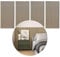 ISOISL Akustikpaneele Holz 2,88㎡ - 4er Set 120x60cm Wandverkleidung Wandpaneele 3D Wall Panel Wandpaneele auf Filz Natürliche Eiche für Wohnzimmer,Home Office,Studio
