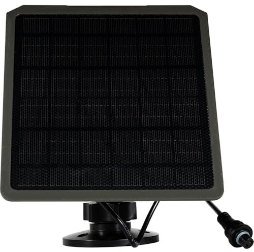 GardePro SP350 Solar Panel with Rechargeable Battery, 12V/1A, 9V/1.3A, 6V/2A, Plug 5.5x2.1mm/4.0x1.7mm for GardePro Wildlife Cameras E5, E5S, E6, E7, E8, E9, X50, X50MB, A3, A3S, A5, A5WF, A50