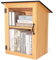 Outdoor Library Book Box - Double Free Literature Exchange Box Outdoor Book Storage Little Wood Cabinet with Shelf for DIY, Neighborhoods Community and Schools Sharing Books, Literature and Newspapers
