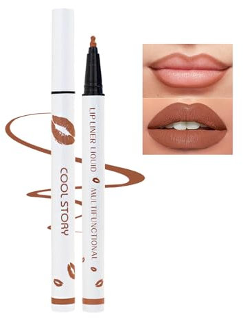 Lip Liner&Lipstick - Liquid Lip Liner - Brown Beige Matte Lip Stain - Lipliners Pencil & Lip Stick - Waterproof Quick-Drying Matte Lipstick (CL2307-3#)