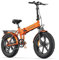 FREEJOYER E Bike Klapprad Elektrofahrräder, 20 Zoll Faltbare Elektrofahrrad für Damen und Herren mit 48V13Ah Akku, 25km/h, Ebike Max Reichweite 120 km, ENGWE EP-2PRO(Orange)