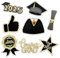 QianSiLi 8PCS Leavers Shirt 2025 Iron On Graduation Decorations Iron On Patches for Clothing Class of 2025 Embroidered Patch for Graduation Cap Gown Stole