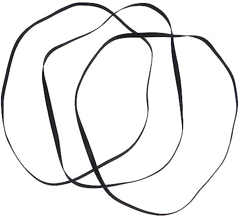 CIYODO Plattenspieler Riemen 3 Stück Aus Langlebigem Gummi Für Riemengetriebene Plattenspieler 270mm Länge 5mm Breite Verschleißfest Und Geräuscharm Für Sanfte Übertragung