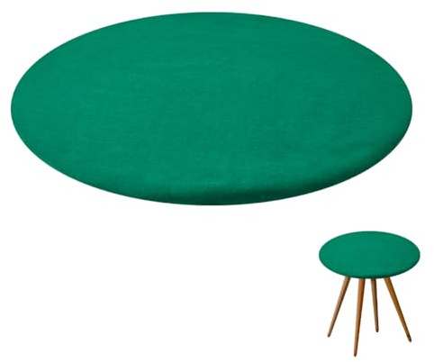 arricraft 36.2 Inch Green Round Felt Table Card Game Cover | Round Tablecloth Game Table Topper Mat Elastic Card Game Table Protector for Card Games Mahjong Board Games Dice Games
