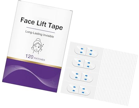 120 Stück unsichtbare Instantly Face Tape Lift Tapes Hals Lifting für Doppelkinn Falten über Nacht schlaffe Haut unsichtbare Patches Lift für schlaffe Haut Wangen Augen