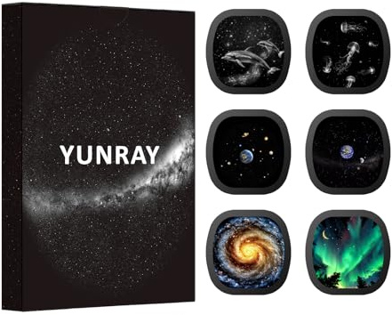 YUNRAY Star Projector Discs – Ultra HD Disc Set, Compatible with YUNRAY Galaxy Lite Star Projector, POCOCO & ORZORZ Galaxy Projector, 6 Pack (Classic)