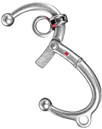 Gadpiparty Edelstahl Nasenring für Rinder mit Feder Robuster Bull Nasenring Langlebiges Vieh zubehör Inklusive Nasenzange Geeignet für Kühe und Bullen bis Sicher und Verschleißfest