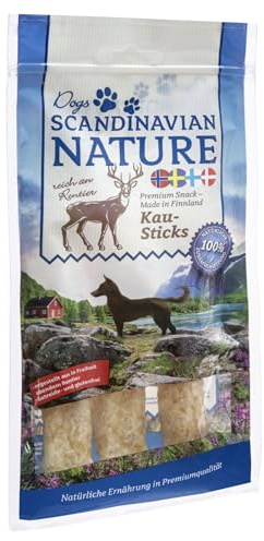 Scandinavian Nature Dogs mit Rentier - Kausticks für Hunde (45g)