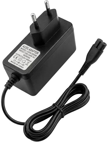 Chargeur pour Nettoyeur Vitre Compatible avec Karcher, Adaptateur 5.5V 600mA, Chargeur de Remplacement avec Câble de 1.5m, Alimentation pour Nettoyeur Vitres WV2, WV5, WV50, WV70 et Classic, 1Pcs
