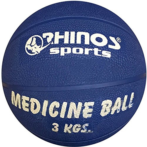 RHINOS sports Medizinball, Gymnastikball erhältlich in 800 g, 1 kg, 1.5 kg, 2 kg, 3 kg, 4 kg, 5 kg