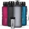 720°DGREE Trinkflasche 1,5l “uberBottle“ softTouch +Früchtebehälter - BPA-Frei - Wasserflasche für Gym, Fitness, Outdoor, Wandern - XL Tritan Sportflasche: Groß, Leicht, Stoßfest, Wiederverwendbar