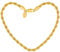 Lifetime Jewelry Rope Bracelet 5MM, Diamond Cut, 24K Gold with Inlaid Bronze, Premium Fashion Jewelry, Resists Tarnishing, Guaranteed for Life, 7-9 Inches