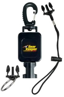 Gear Keeper Hammerhead Industries RT4-5914 Tauch-Taschenlampen-Retraktor, mittlere Halterung, einziehbarer Clip, Tauchzubehör, schwenkbarer Schnappclip mit Q/C-II Spaltring-Zubehör, 1 Stück