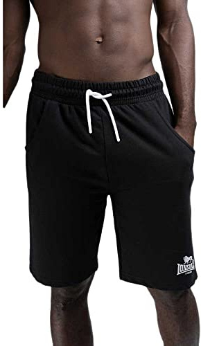 Lonsdale Coventry Pantalones Cortos, Blanco y Negro, L para Hombre