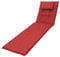 DP 8 cm Luxus Rollliegenauflage mit Kopfkissen Brilliant 6998, Uni rot strukturiert, Made IN Europe