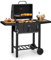 Klarstein Meat Machine - Griglia a Carbonella, Affumicatore, Superficie Cottura: 45x32,5cm, HeightAdjust System per Regolare il Calore, incl. Cursore di Ventilazione e Attizzatoio, Termometro, Nero