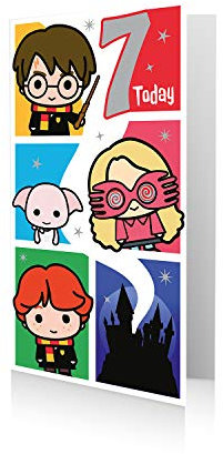 Harry Potter Offizielle Geburtstagskarte zum 7. Geburtstag