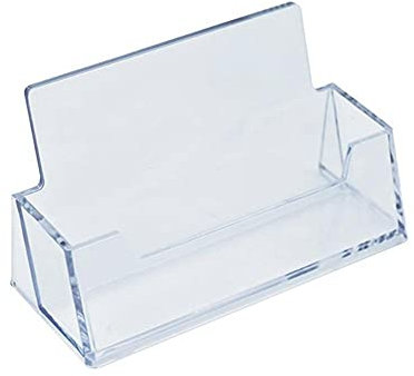 1 PC clair étagère de bureau boîte de rangement présentoir acrylique plastique Transparent bureau porte-cartes de visite Durable et utile