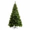 HOMCOM Künstlicher Weihnachtsbaum 2,1 m Christbaum Tannenbaum 505 Äste Dichte Zweige einfacher Aufbau Authentischer Christbaum mit Metallständer PET Metall Grün Ø90 x 210 cm