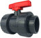 Pondlife PVC Kugelhahn 50mm, Absperrhahn mit 2-Wege Klebeanschluss, Anschluss beidseitig Klebemuffe, PVC Fittings für Pool- und Teichbau, Aquaristik