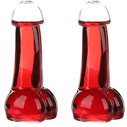 HYLOOD Lot de 2 verres à vin transparents créatifs - Pour cocktail, bière, jus de fruits, cocktail - Verre fantaisie pour fête, hôtel, discothèque