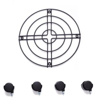 Grand support de pot de fleurs extensible sur roulettes