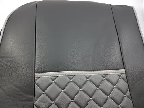 Satz Sitzbezüge 1+1 Grau Öko-Leder Schutzfolien Für LKW DAF CF XF 106 2015-2021