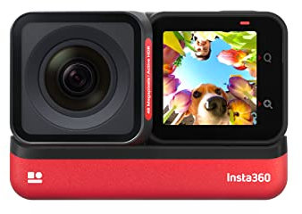 insta360 One RS 4K Edition - Telecamera d'azione impermeabile 4K 60fps con stabilizzazione FlowState, foto 48MP, HDR Attivo, edizione AI