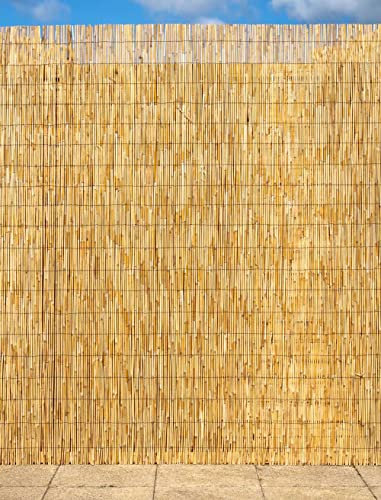 Primrose Thick Natural Bamboo Style Reed Outdoor Patio Fencing Screening 3m x 1.2m (9ft 8in x 4ft)