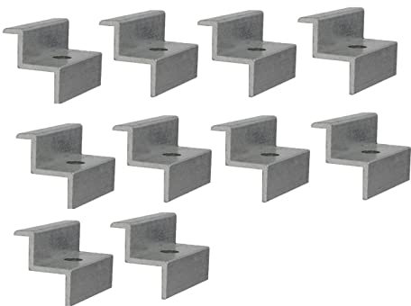 Bemacom 10x Endklemme für Modulhöhe I Rahmenhöhe 30mm aus Aluminium für die Befestigun und Montage von Solaranlagen und Photovoltail Module