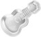 BESTonZON Pizzaofen Backform Kuchenform Gitarre Kuchenformen Brot Backform Geformt Antihaft Backen Minibackofen